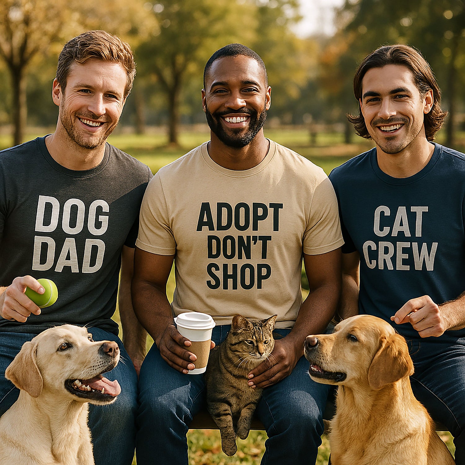 Animals & Pets Men T-shirts